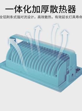 高亮户外LED泛光灯广告工程转角筒灯30W40W天花灯可旋转COB投光灯