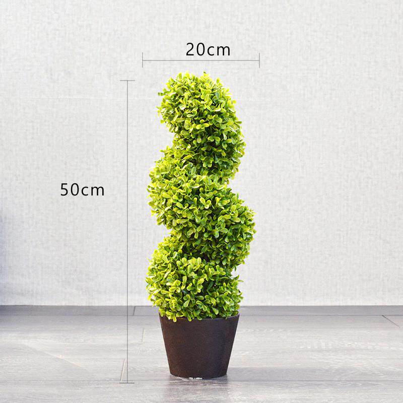 田园家居仿真植物米兰草球盆栽大盆景套装室内客厅绿植装饰品摆件