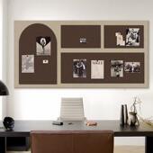 免打孔自粘彩色毛毡板墙贴背景墙装 饰软板幼儿园展示板照片墙留言