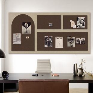 免打孔自粘彩色毛毡板墙贴背景墙装 饰软板幼儿园展示板照片墙留言