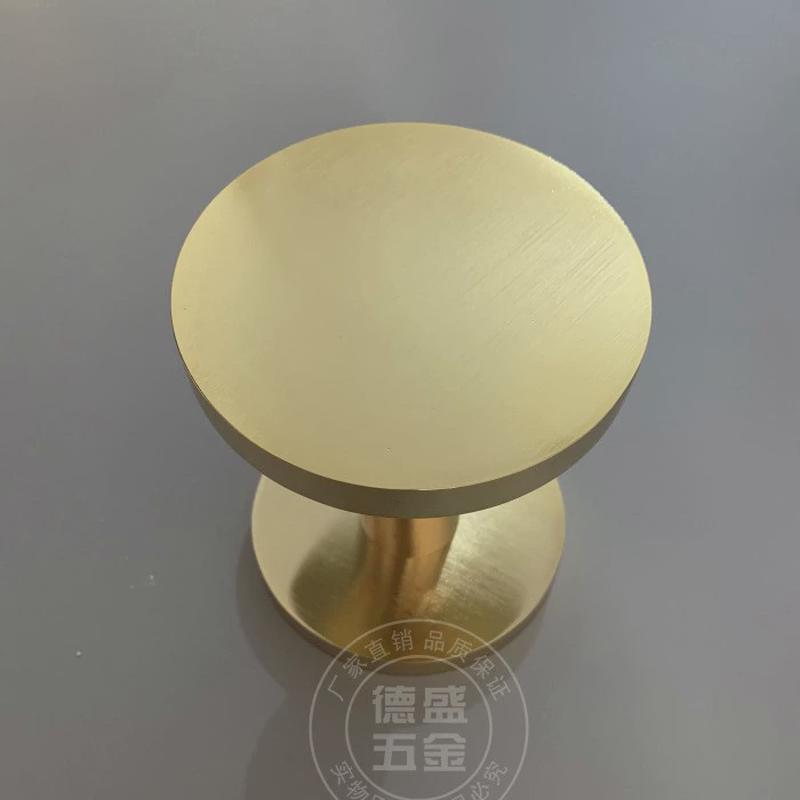 大门拉手圆形轻奢黑白色木门把手服装店铺现代简约玻璃门拉手