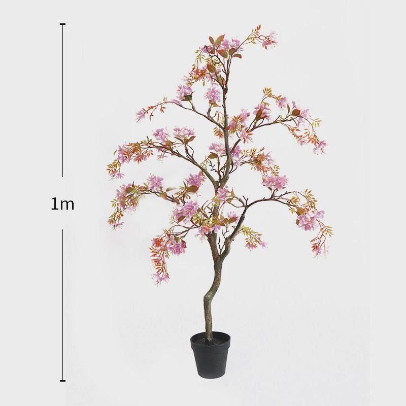 绿植仿真盆栽花树室内外客厅落地装饰花造景海棠假花植物摆件假树图片