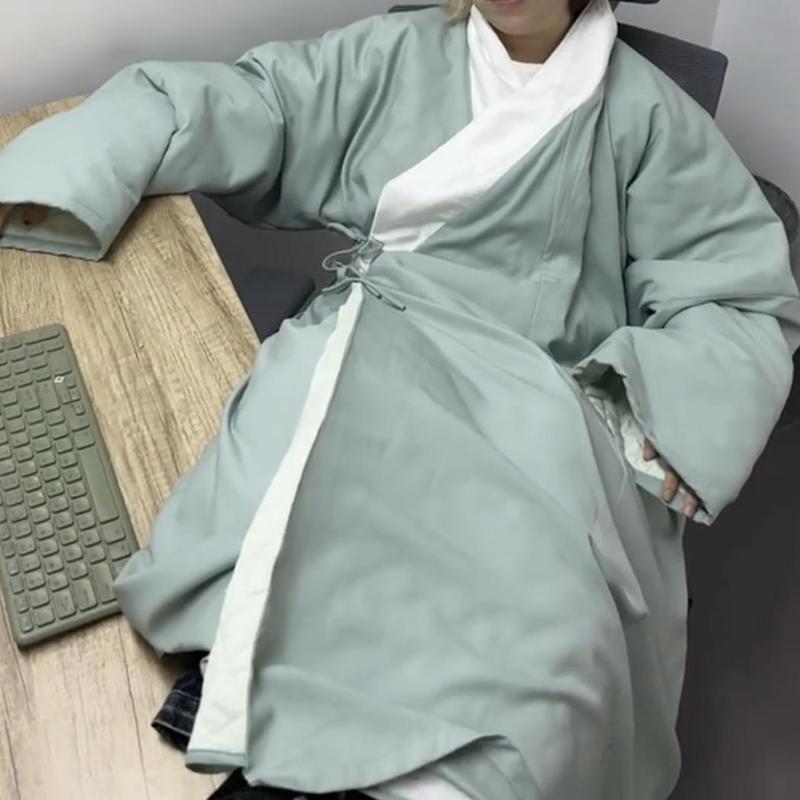 孙悟空同款睡衣绿色睡袍长袍长衫西游记猴哥家居服加棉加绒搞怪