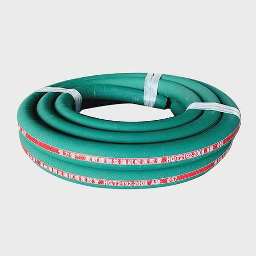 高压高耐磨钢丝编织胶管大口径高压胶管隧道煤矿护坡喷浆管