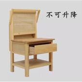 实木桌简约画抽屉升降多功能一体画架画桌美术生专用写生素描画桌