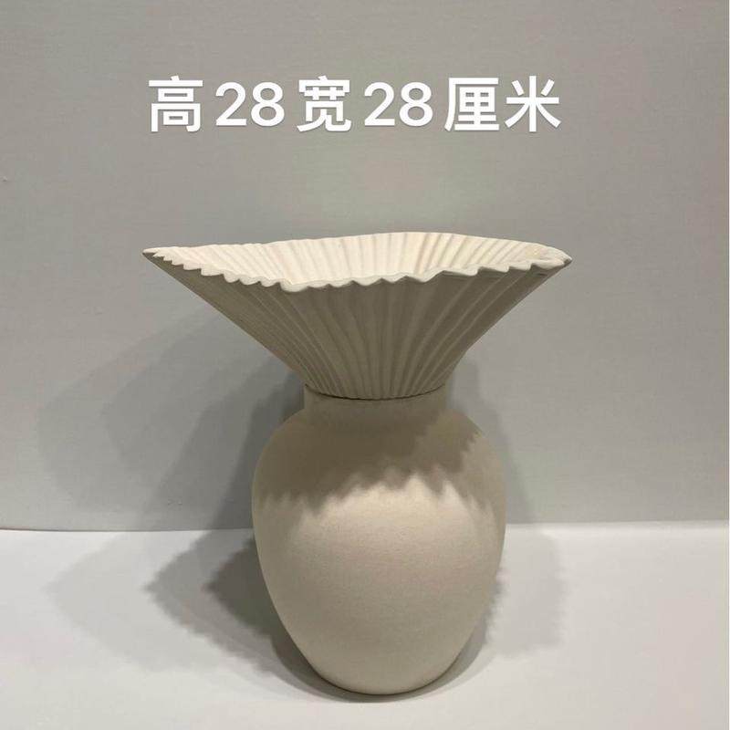 植物水培大肚条纹北欧欧式玻璃干花白色简约玻璃瓶插花小清新,家居饰品,装饰摆件,淘宝优惠券,粉丝福利购,淘宝优惠卷