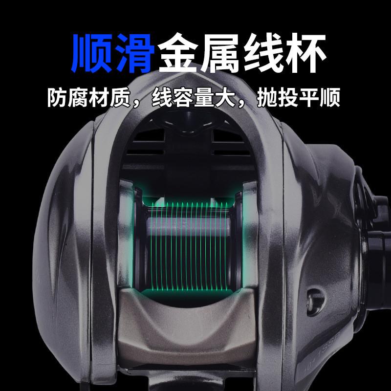 科迈龙秋木超轻路亚轮骚物防炸线自带抛投微音短轴线杯碳素水滴轮