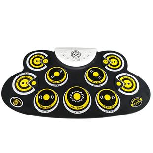 g621云之曲中性手卷电子鼓超薄白色儿童练习架子鼓便携黄色脚踏