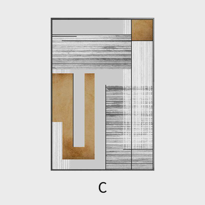 现代简约黑白挂画抽象装饰画书房风格设计师样板房壁画厂家批发