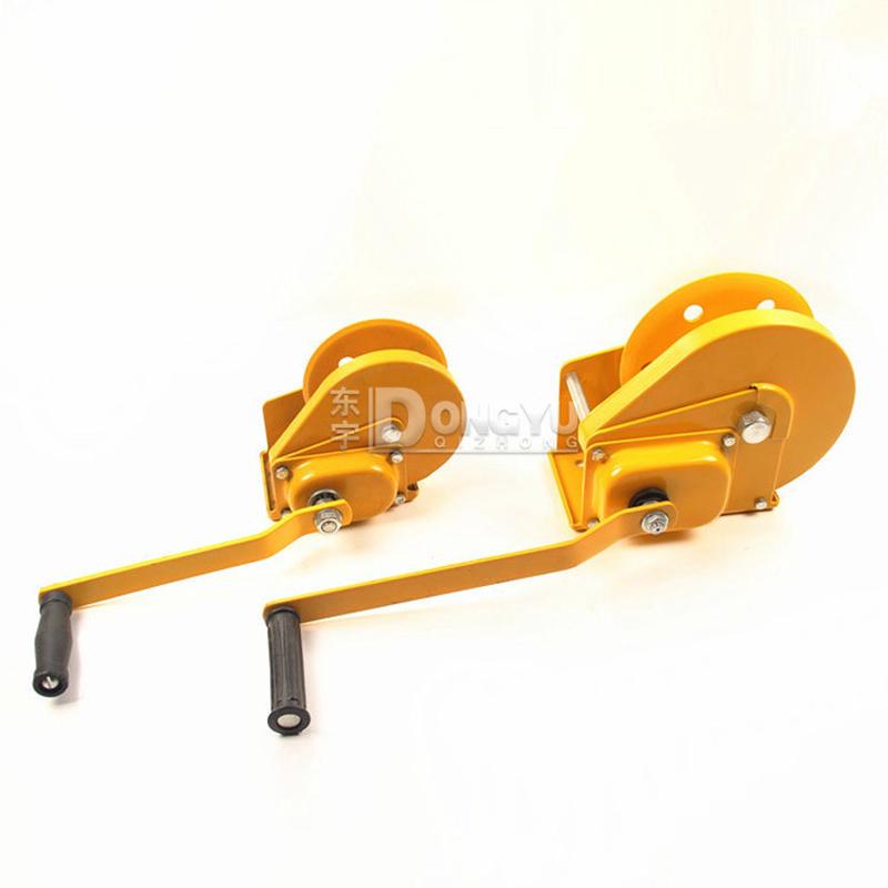 刹车锁式手摇绞盘手动卷扬机提升机带自手动绞车手动牵引机