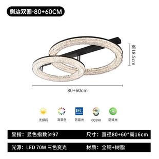 设计师2024新款 意高端极简客厅吸顶灯现代简约式 家用主卧室房间灯