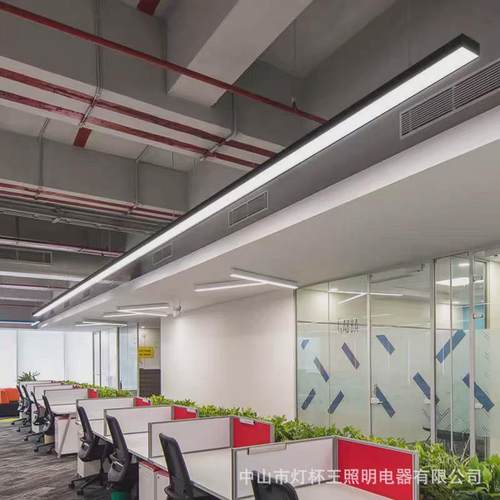 铝材无缝拼接led方通专用长条灯会议室条形吊顶办公室商用办公灯