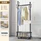 衣架落地卧室挂衣架家用可移动衣帽架轮客厅轻奢带简约单杆晾衣架