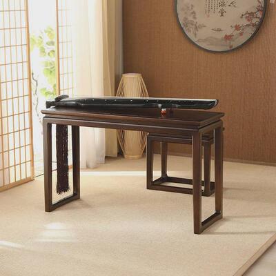 blz*简约实木古琴桌凳共鸣琴桌琴凳简约古筝国学桌新中式榆木书法