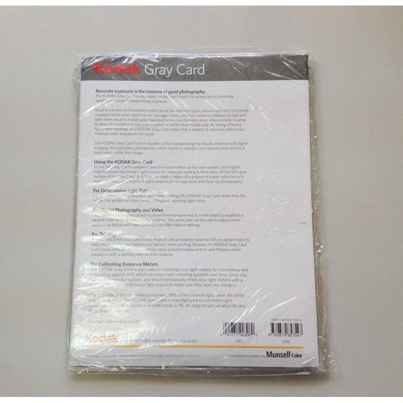 kodak白平衡专业灰卡柯达灰板r-27