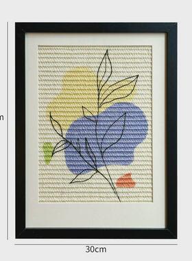 剑麻黑色装饰画可贴墙立式超大号防猫抓猫抓板新款加宽磨爪垫