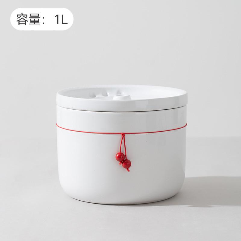 巴陶瓷自动饮水器猫咪活水循环饮水机不黑下黑白狗狗喝水宠物用品