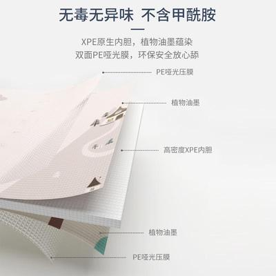 跨境货源XPE宝宝爬行垫卡通狮子加厚泡沫防水游戏垫 整体式爬爬垫