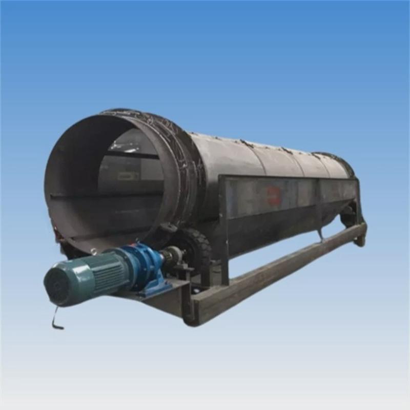 煤泥砂石转筒分级脱水振动筛移动建筑石料滚筒筛分机矿用猪笼筛