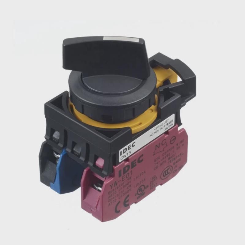 和泉idec选择开关旋钮cw4s-3e11n1双边自锁三档三位