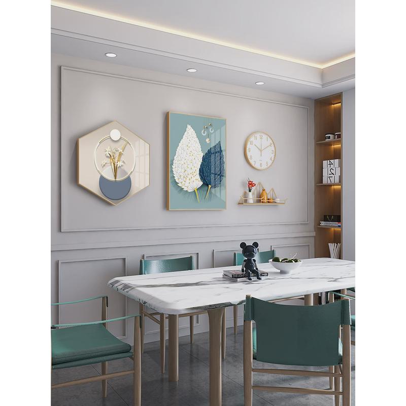 现代简约餐厅装饰画饭厅挂画客厅墙壁画餐桌墙面轻奢北欧抽象画风