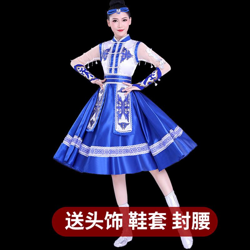 蒙古族传统三月三表演服六一儿童节彝民族壮族民族服装仫佬族走秀