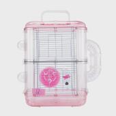 仓鼠笼子透明2层水晶笼养殖笼笼子厂家直销宠物豪华仓鼠笼亚克力