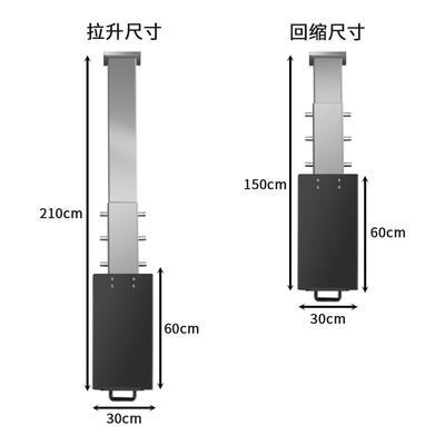 新能源特斯拉悬挂式中间车位充电桩支架 吊顶式可升降充电桩立柱