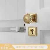 法式 卫生间静音浴室卧室大门锁 金色轻奢南瓜球形锁室内房门锁美式
