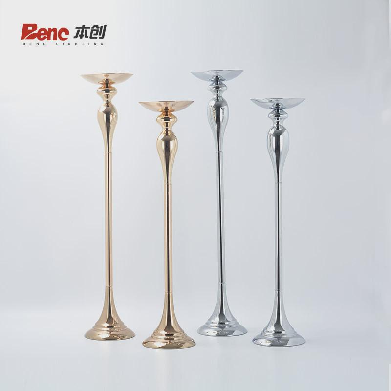 婚庆道具路引金色铬色欧式主桌花架花器铁艺架子花瓶摆设花器路引
