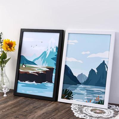 硬笔书法作品展示框简约手工木质相框摆台大尺寸挂墙画框装裱框