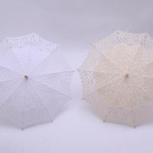 摄影太阳伞洋伞 时尚 工艺蕾丝花边公主伞吊坠装 饰伞棉布绣花个性