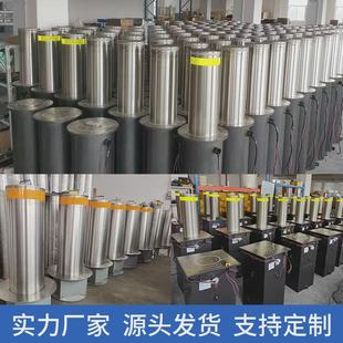 半自动商场304不锈钢路障厂家直销手动学校升降柱防冲撞挡车地桩
