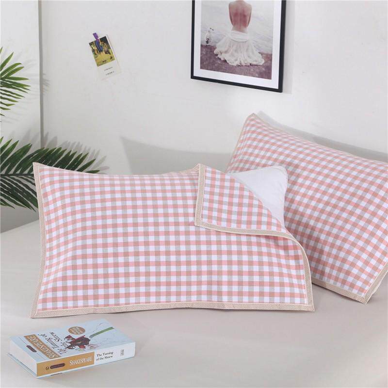 w1yp成人枕巾老粗布枕巾亚麻单人加密加厚四季通用吸汗透气47*78