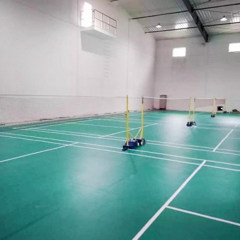 羽毛球网架网柱便携式标准移动式固定式比赛羽毛球柱架子