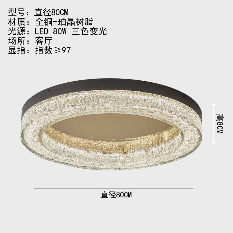 树脂式极简客厅意吸顶灯现代简约高端设计师2024新款主卧室房间灯
