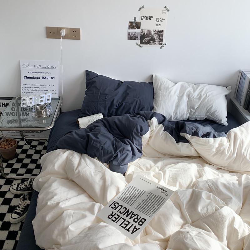 A524双人被子一整套全套家用春秋七件套床上用品学生宿舍被褥套装