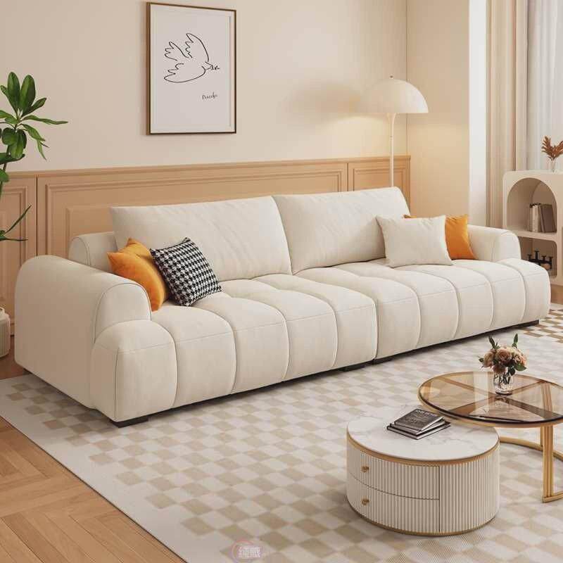 L!北欧沙发客厅小户型沙发组合意式轻奢双人小沙发现代简约布艺