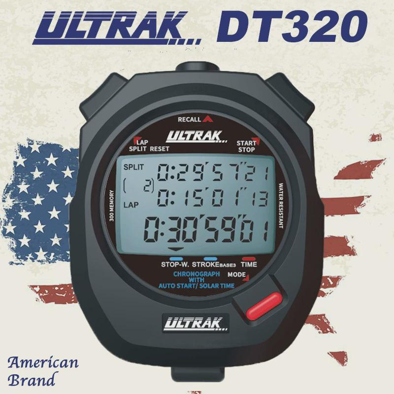 hj训练秒表dt320定尔志ultrak奥赛克300道3排显示计时器田径电子