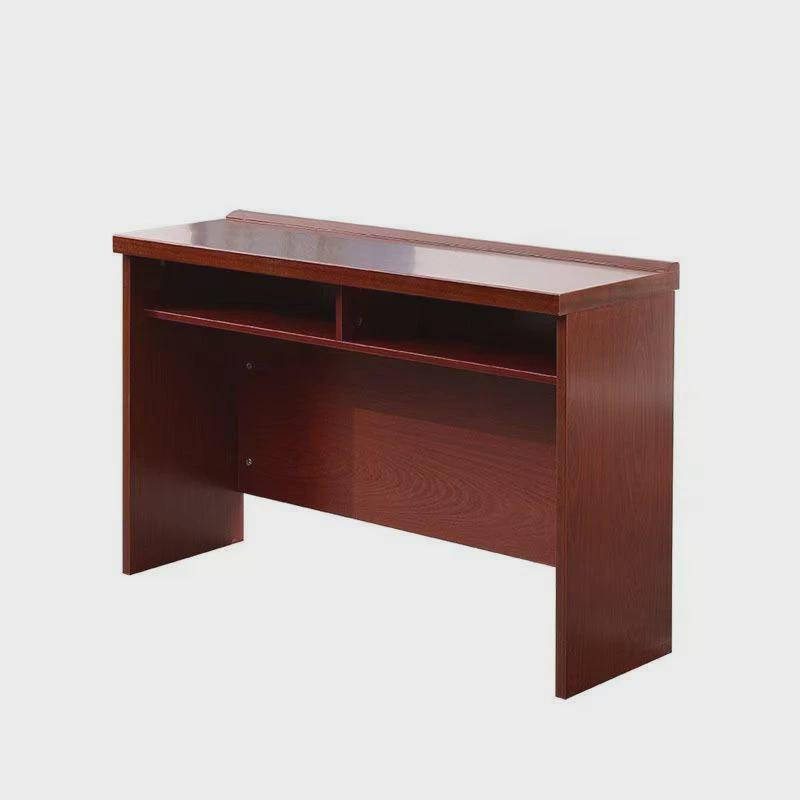 现货会议桌条桌1.2米培训桌条形桌油漆实木皮长桌会议室桌椅双人