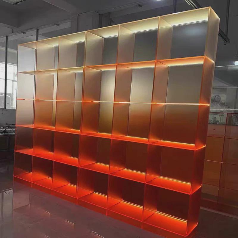 高透明亚克力展商展示柜产品直播间超柜货架陈列展示架样品展示