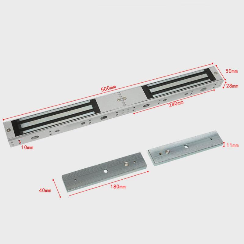 280kg信号磁力锁单门反馈电控锁明装门禁系统电子锁报警防水磁锁