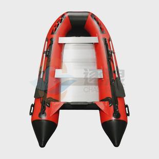 铝合金底加厚冲锋舟折叠充气船钓鱼船漂流艇便携皮划艇硬底橡皮艇