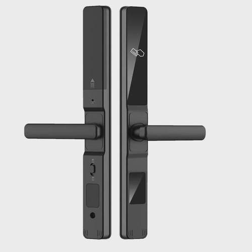 防水断桥铝智能门锁防盗门锁窄边门刷卡锁铝合金感应锁酒店刷卡锁