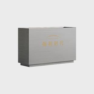 户外不锈钢花箱外广场隔断组合摆金属景观花池花坛商业街花槽树池