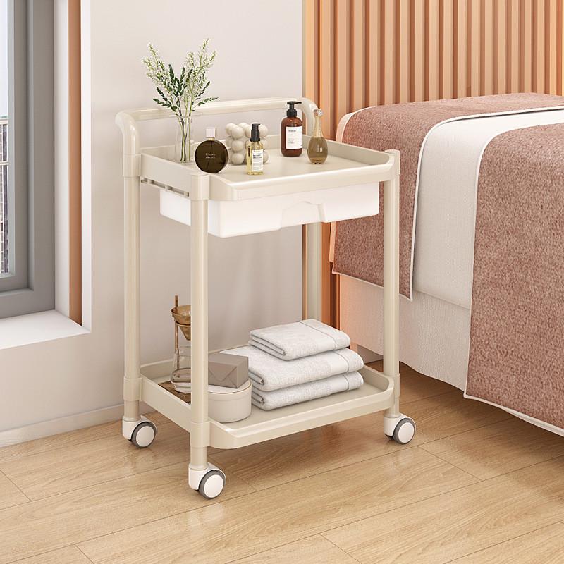 美容车美容院专用小推车塑料纹绣美甲小气泡置物架仪手推工具车