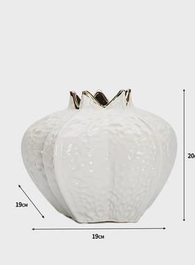 创意陶瓷摆件花瓶酒店餐厅婚庆仿真高级感套装家居客厅电视柜花器