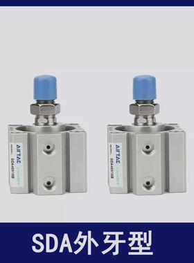 亚德客薄型气缸SDA32/40/50/63/80/100*10X15X20X25X30X40X50X100