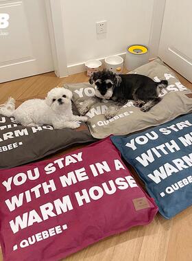 qb狗窝狗狗宠物水洗帆布可拆洗雪纳瑞法斗垫子猫窝四季秋冬睡觉