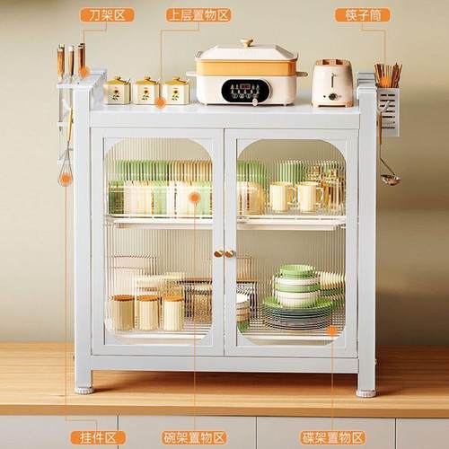 厨房碗柜厨房台面碗碟沥水架盘收纳架放洗碗槽柜子家用防尘储物柜